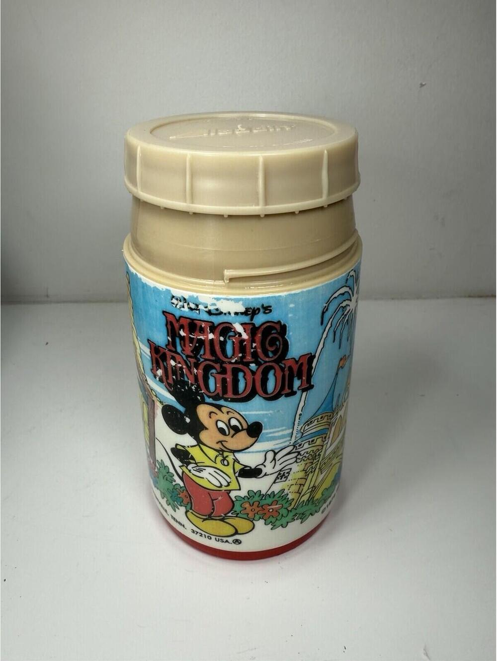 Vintage 1979 Aladdin Canada Walt Disney’s Magic Kingdom Red Lid THERMOS - Picture 5 of 6